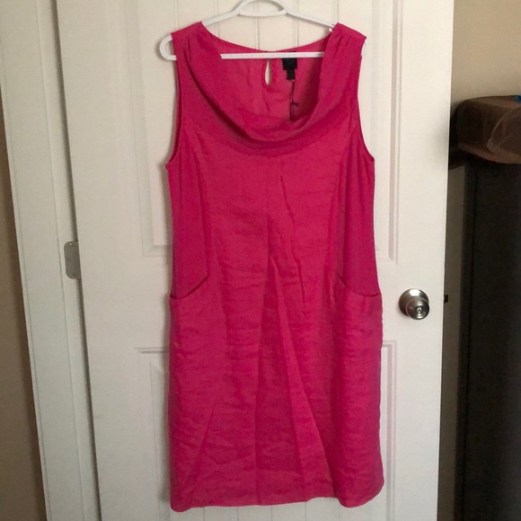 NWT:  Fuschia Cotton Sleeveless Dress - Picture 1 of 4